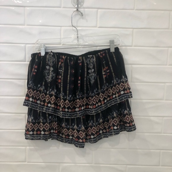 NWOT JOIE Lyane Black Silk Printed Pull On Top / Skirt L -Versatile! - Picture 6 of 8